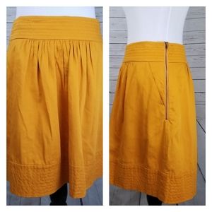 Odille Anthro Great Escape Skirt 4 Mustard